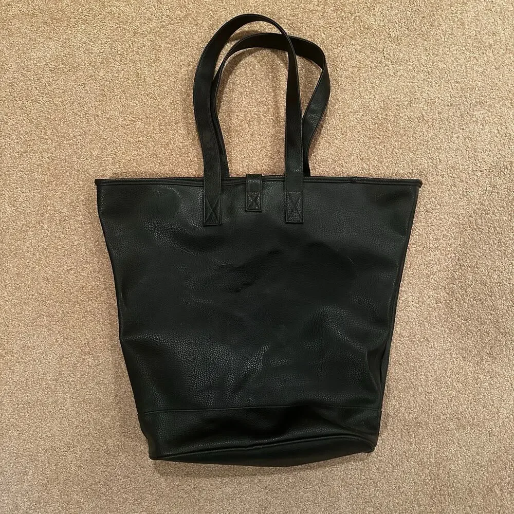 Vintage Germaine Monteil Paris Large Leather Tote